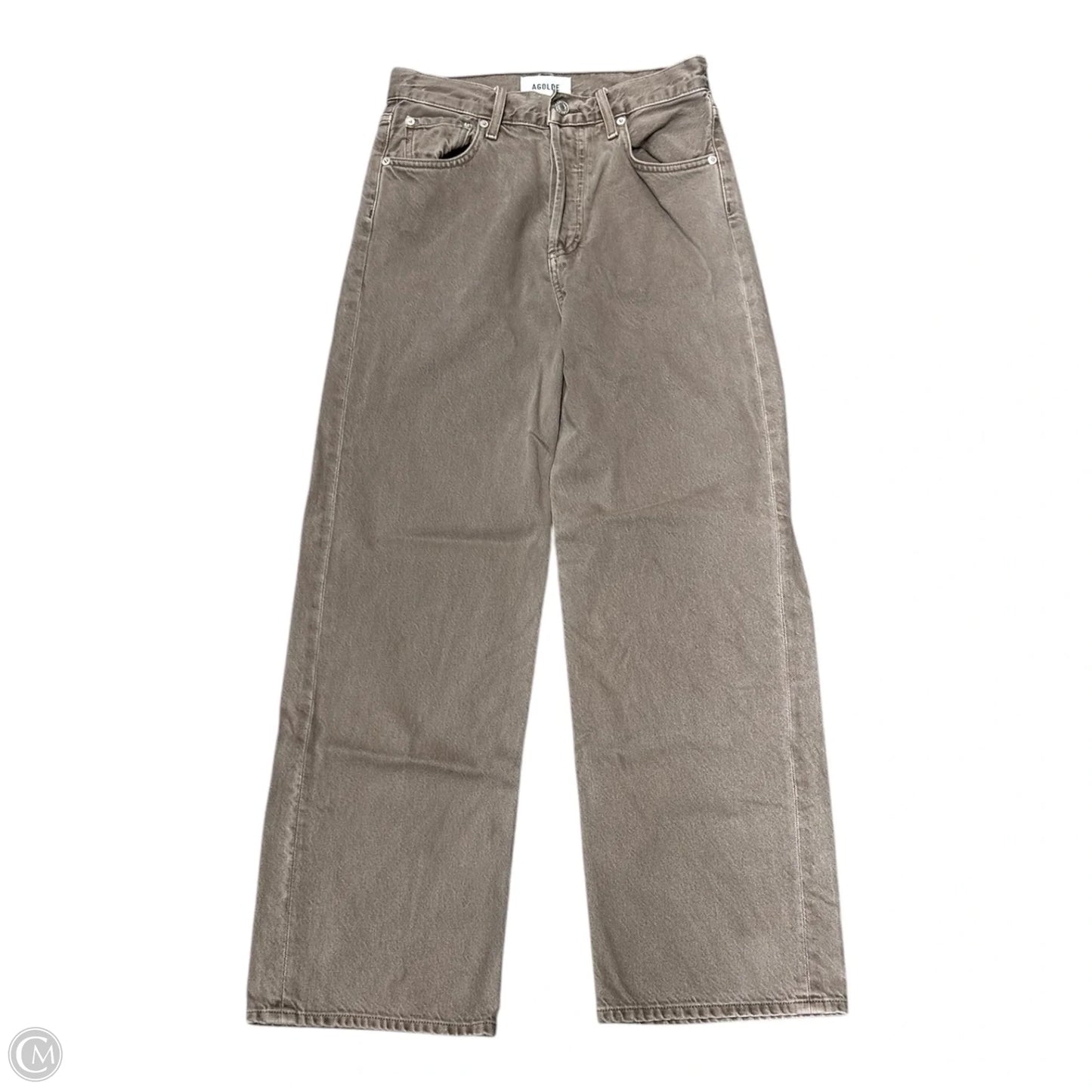 Jeans Straight By Agolde In Brown Denim, Size: 0