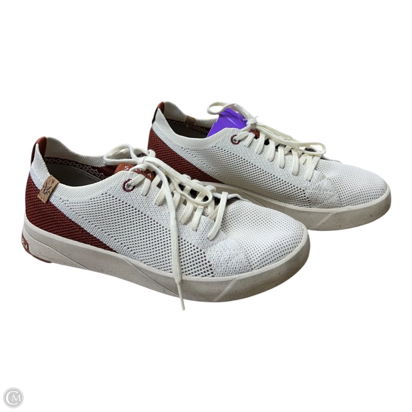Shoes Sneakers By Cmb In Brown & White, Size: 7.5
