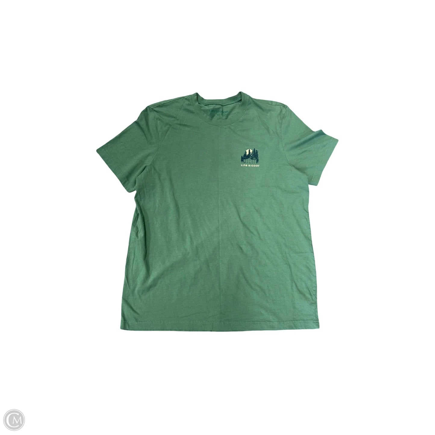 Top Short Sleeve Basic By Life Is Good In Green, Size: Xl