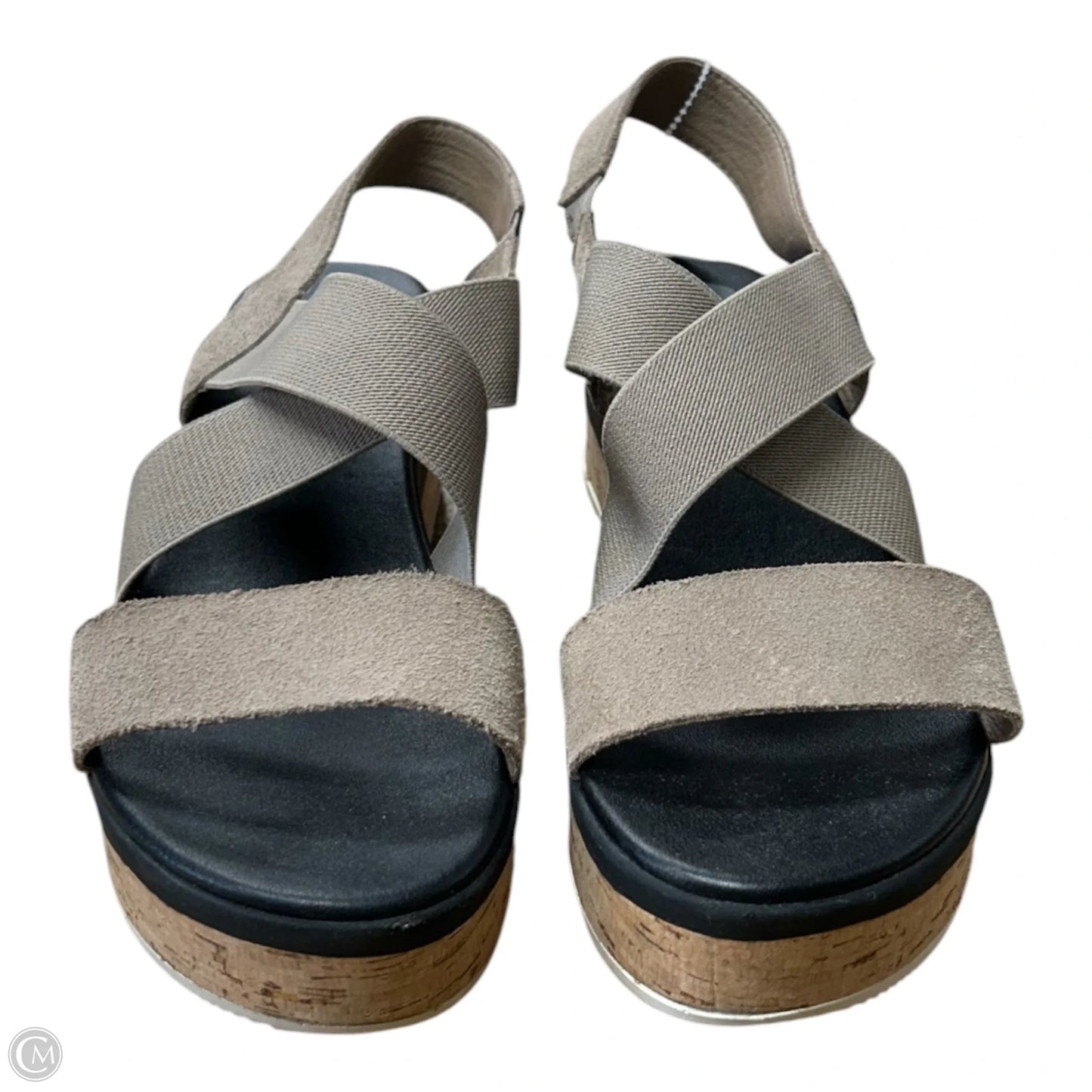 Sandals Heels Wedge By Sorel In Tan, Size: 9