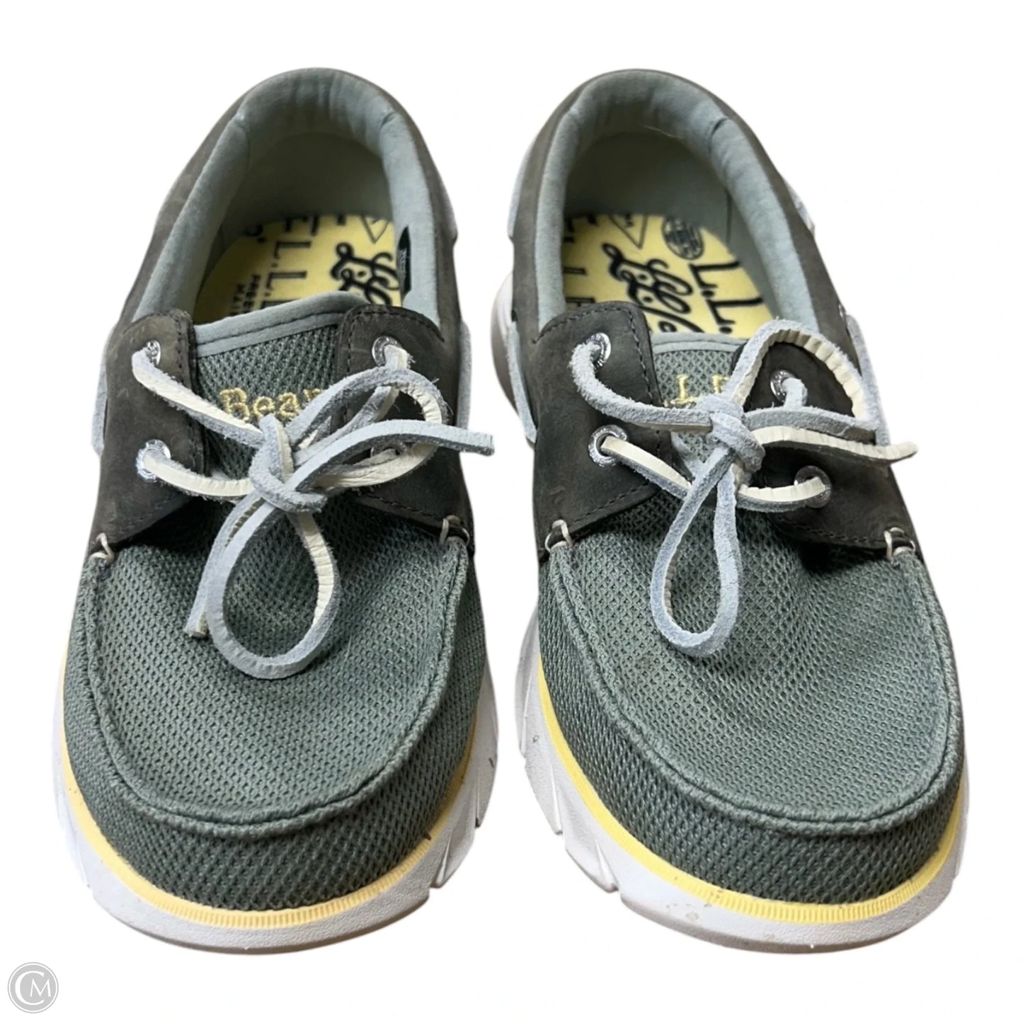 Shoes Flats By L.l. Bean In Green & Yellow, Size: 9