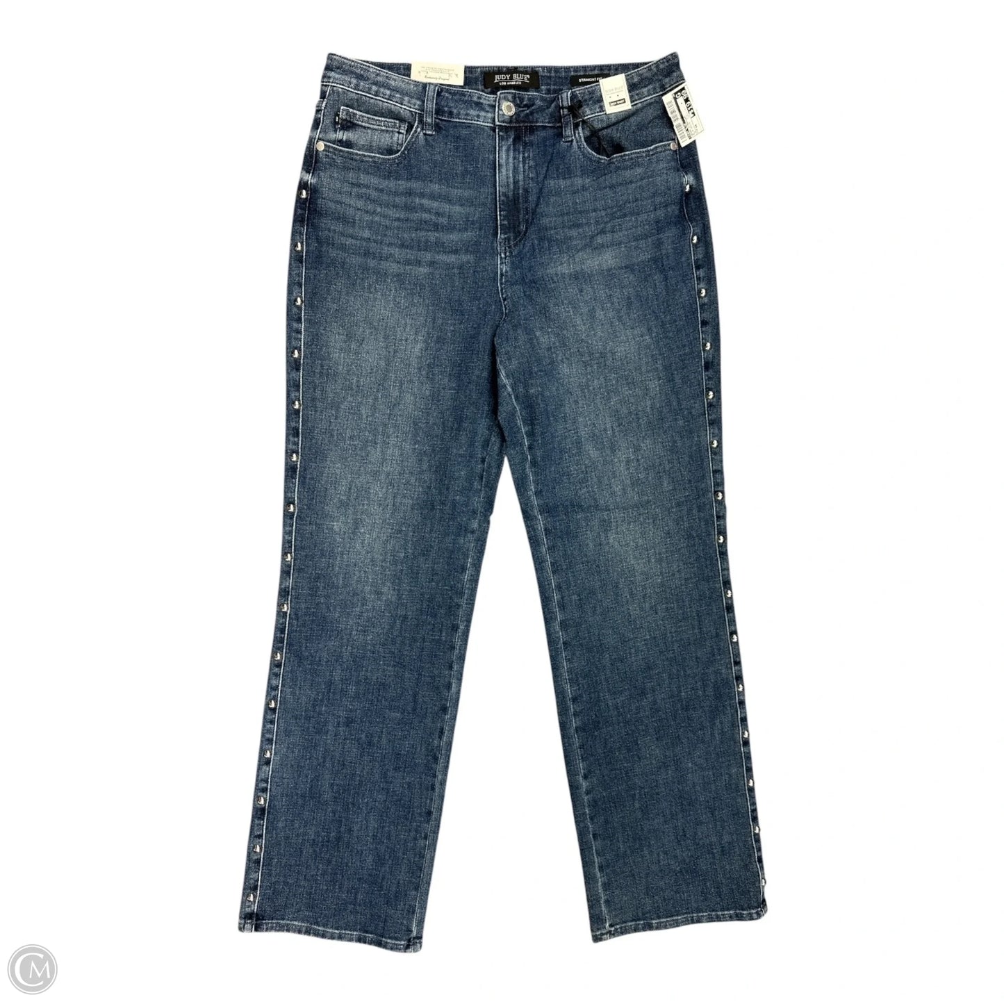 Jeans Straight By Judy Blue In Blue Denim, Size: 14