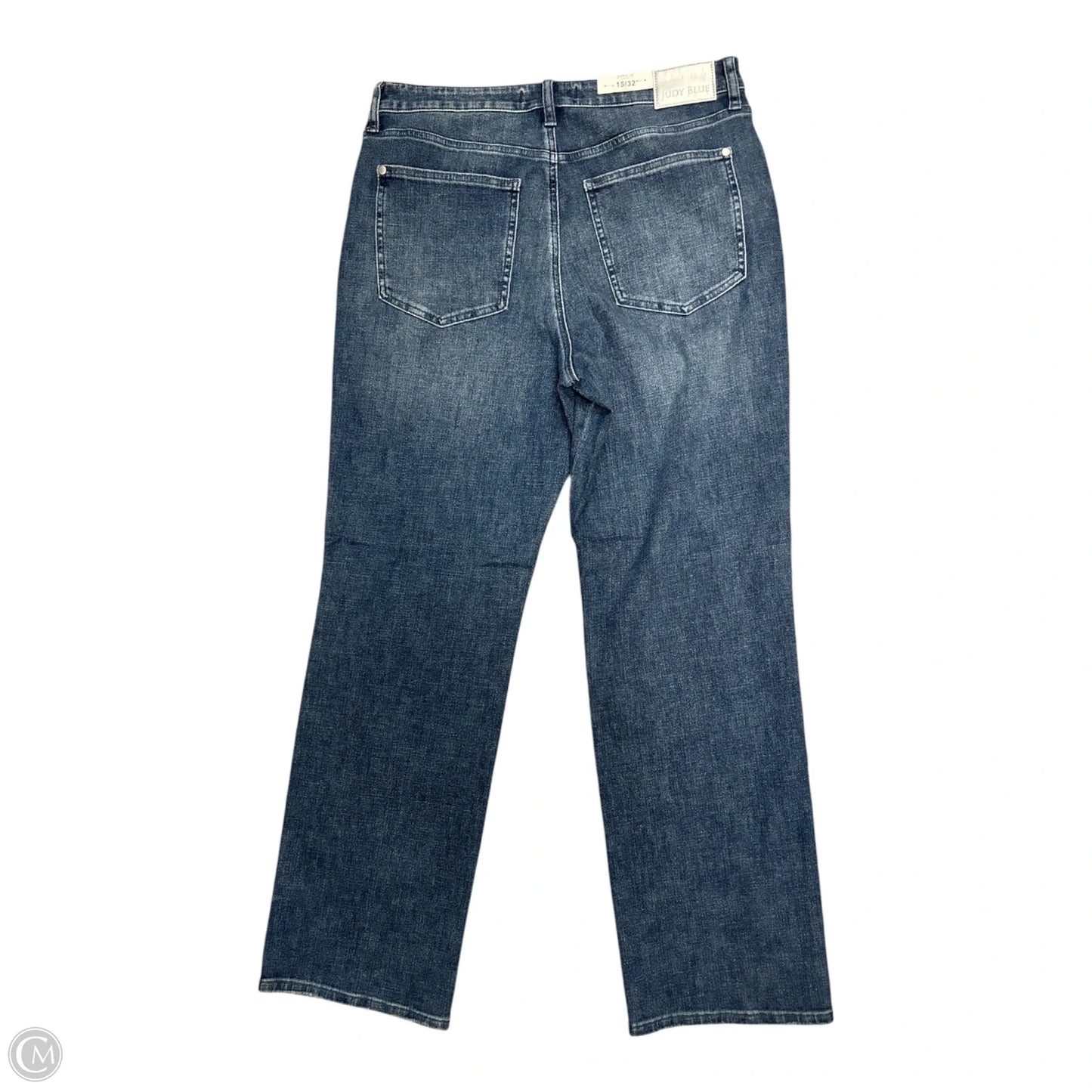 Jeans Straight By Judy Blue In Blue Denim, Size: 14