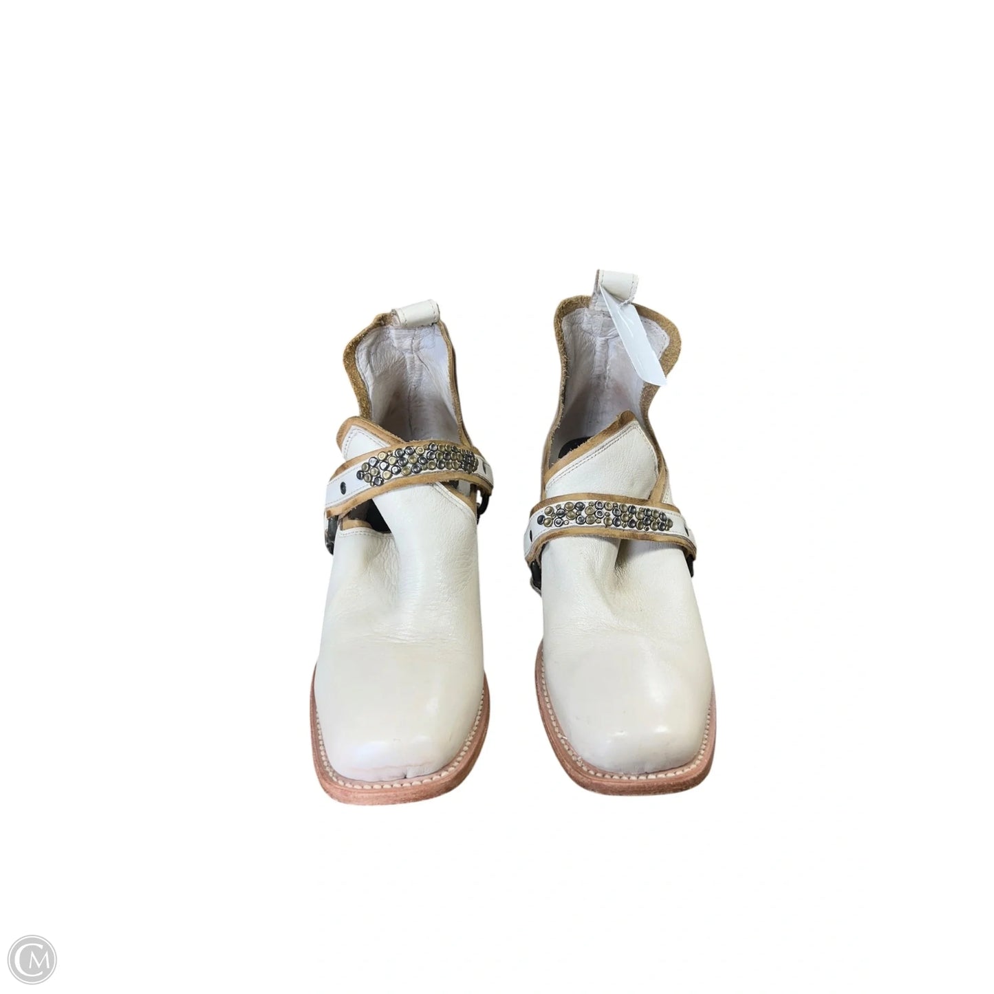 Boots Western By Freebird In Cream, Size: 8