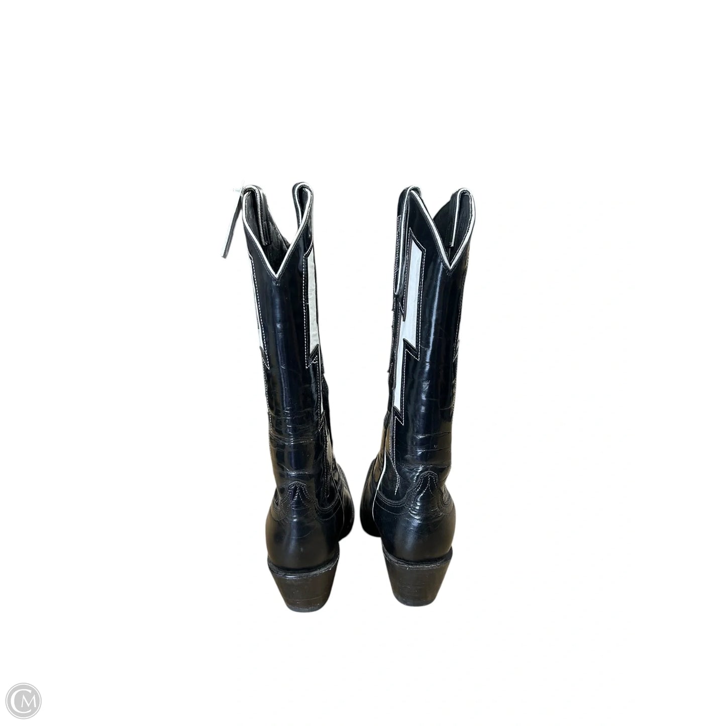 Boots Western By Cma In Black & White, Size: 8.5