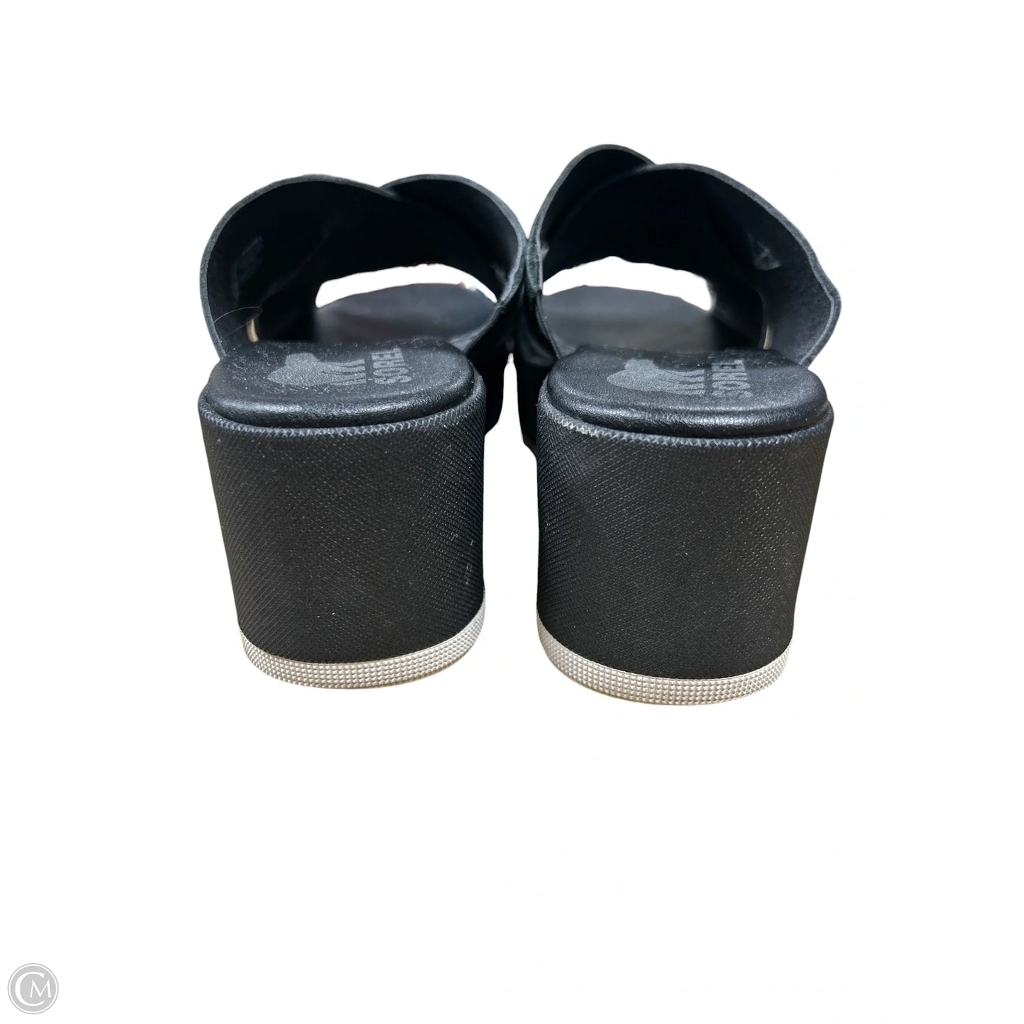 Sandals Heels Wedge By Sorel In Black, Size: 9