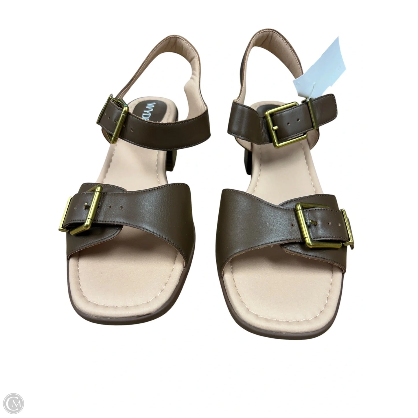Sandals Heels Block By Cmc In Brown, Size: 10