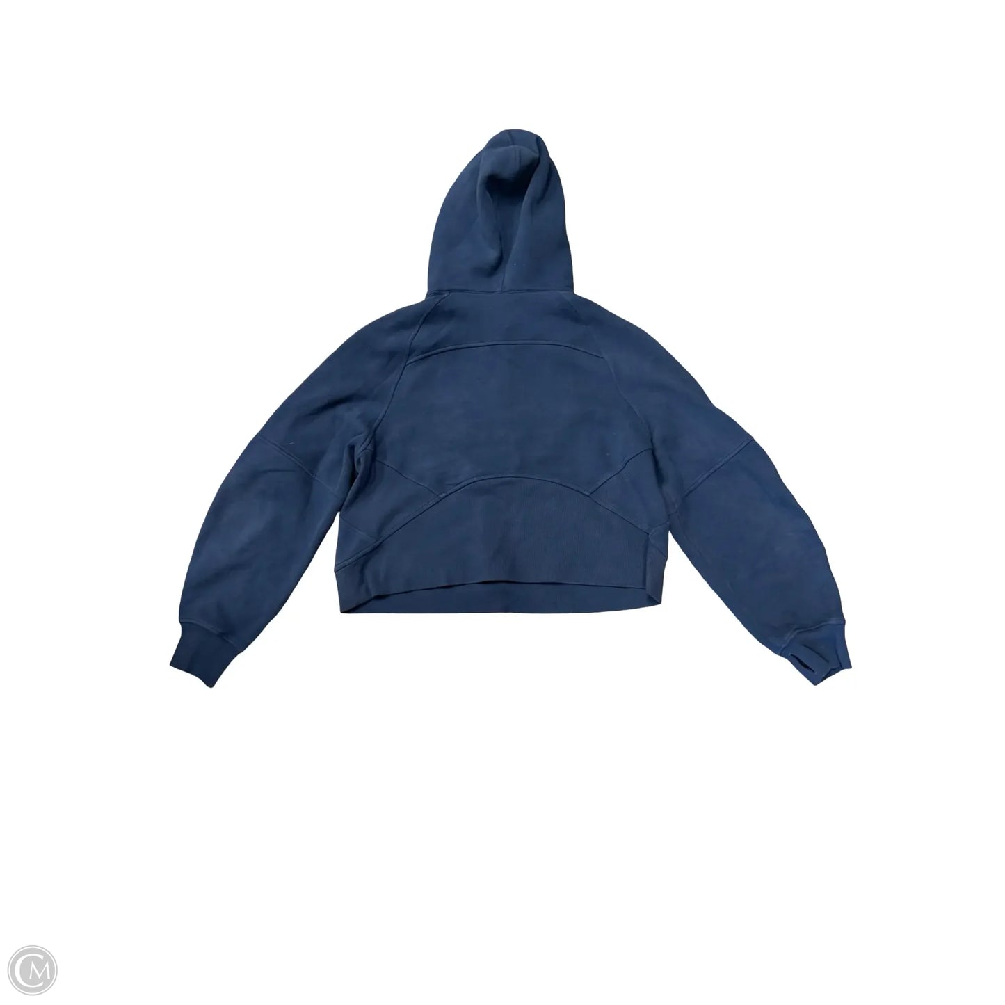 Athletic Sweatshirt Hoodie By Lululemon In Navy, Size: M