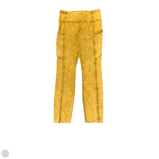 Athletic Leggings By Lululemon In Yellow, Size: 6