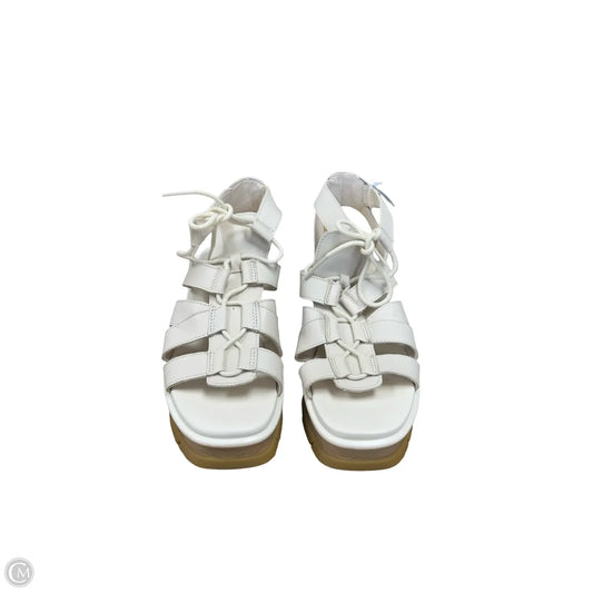 Sandals Heels Wedge By Sorel In Cream, Size: 10