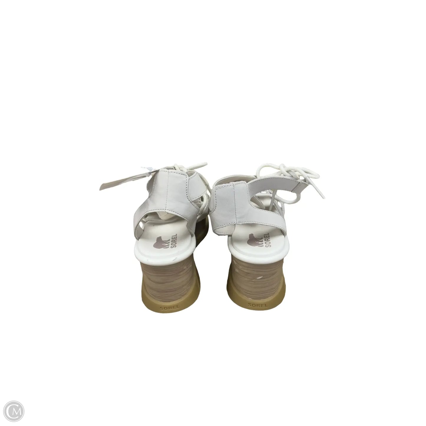 Sandals Heels Wedge By Sorel In Cream, Size: 10