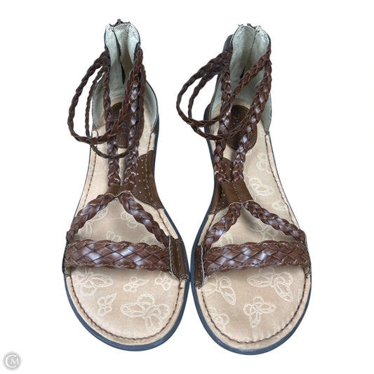 Sandals Flats By Born In Brown, Size: 7