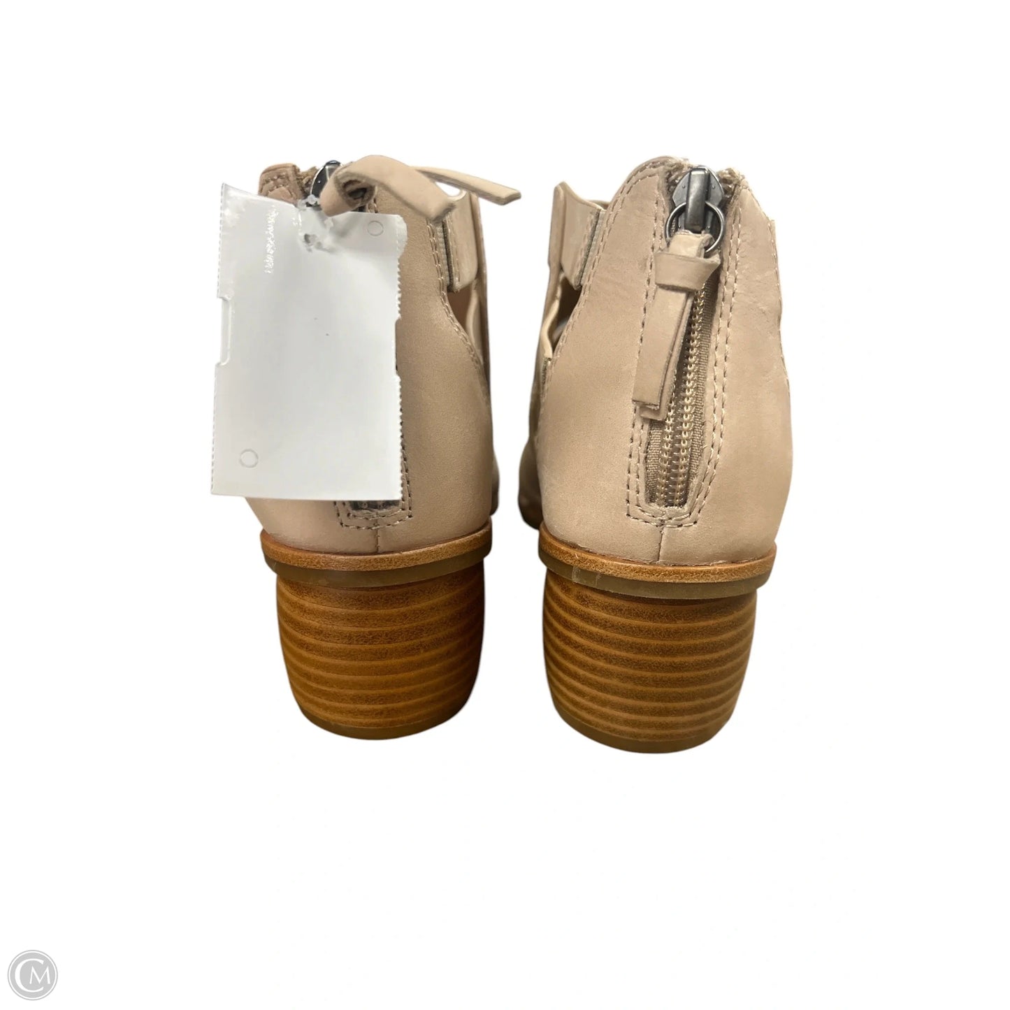 Sandals Heels Block By Sofft In Cream, Size: 8.5