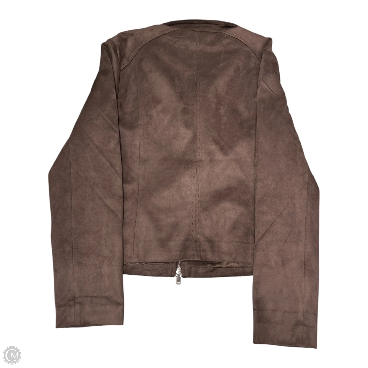 Jacket Moto By Abercrombie And Fitch In Brown, Size: M