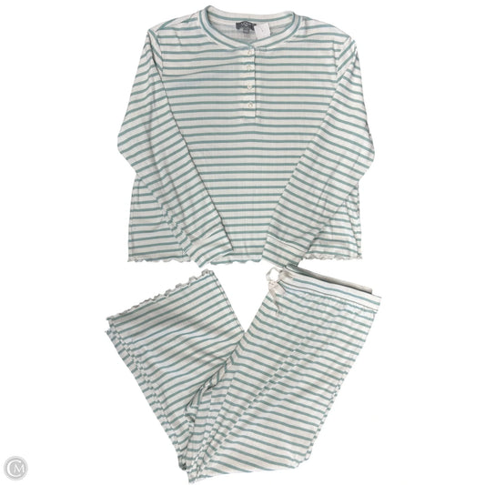 Pants Set 2pc By Loft In Green & White, Size: Xl