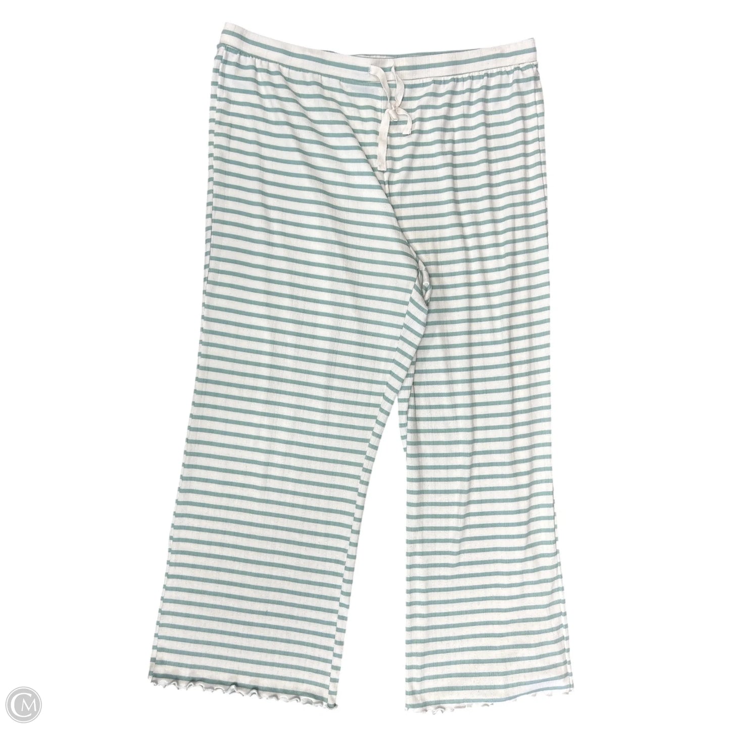 Pants Set 2pc By Loft In Green & White, Size: Xl