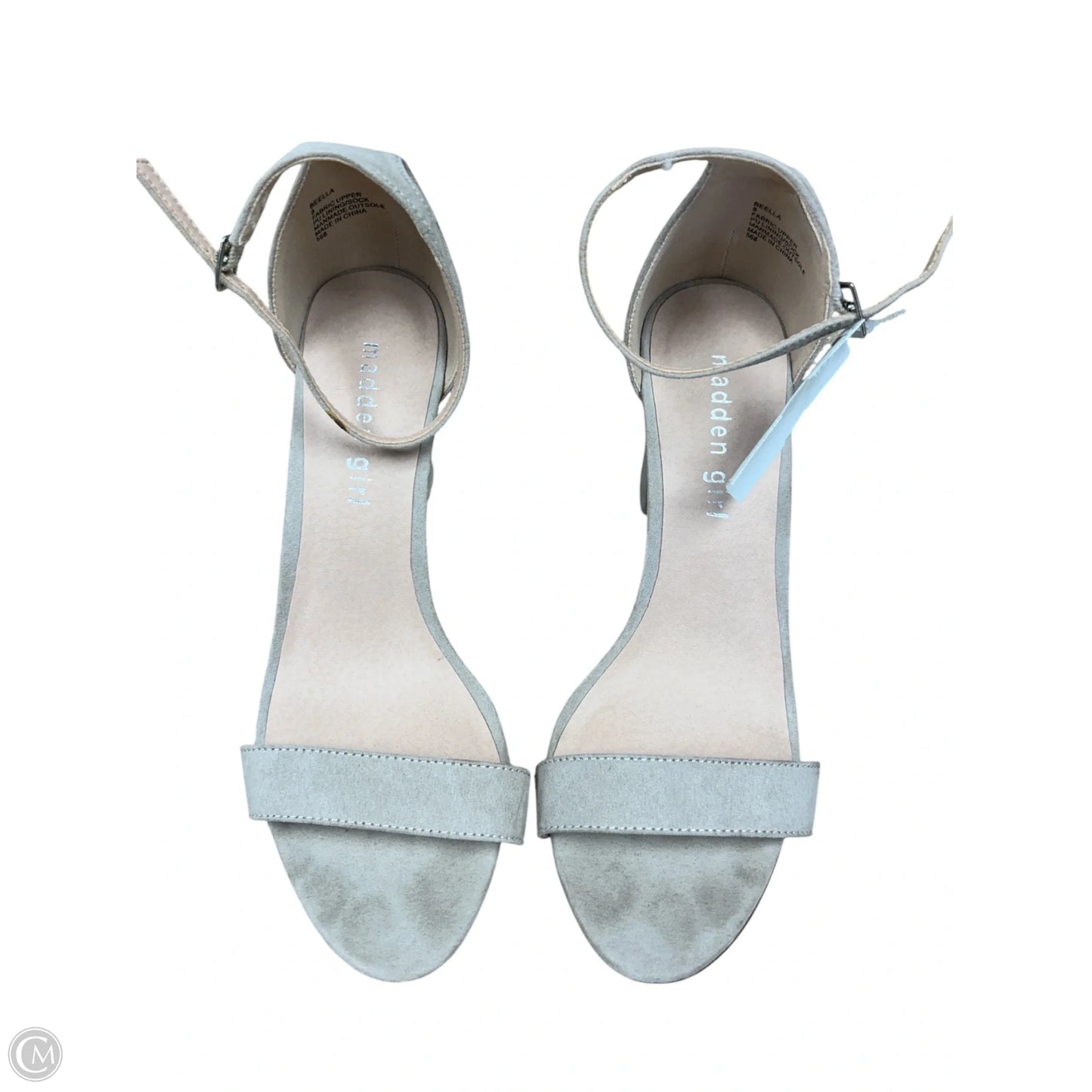 Sandals Heels Stiletto By Madden Girl In Tan, Size: 8