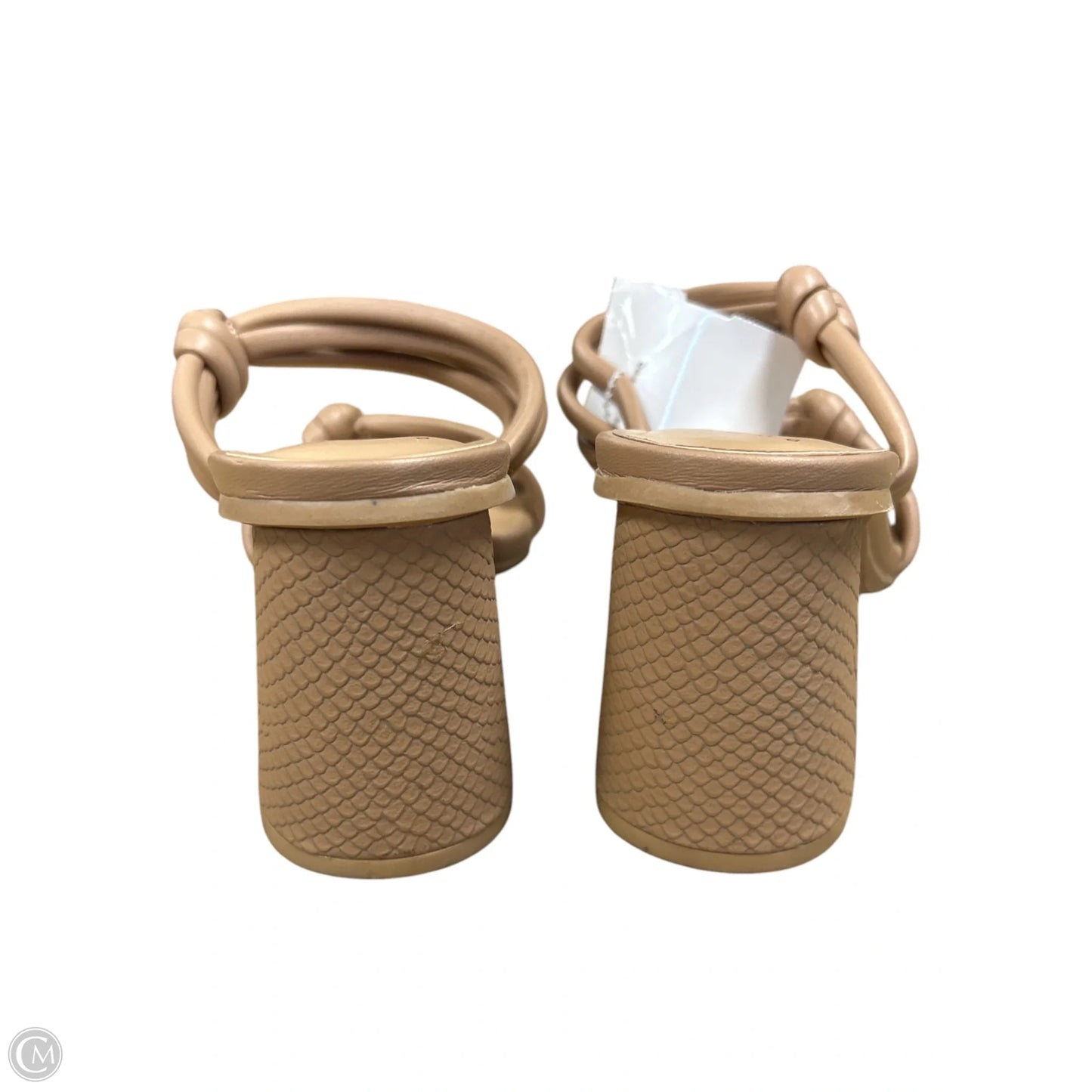Sandals Heels Block By A New Day In Tan, Size: 8
