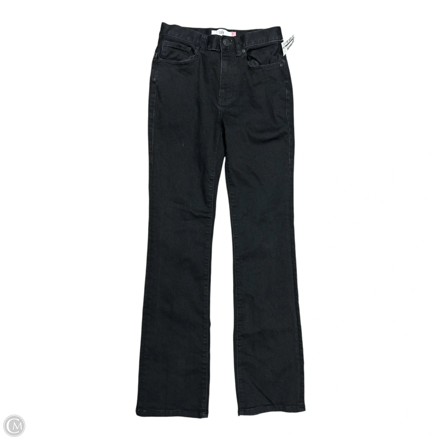 Jeans Straight By Cabi In Black Denim, Size: 0