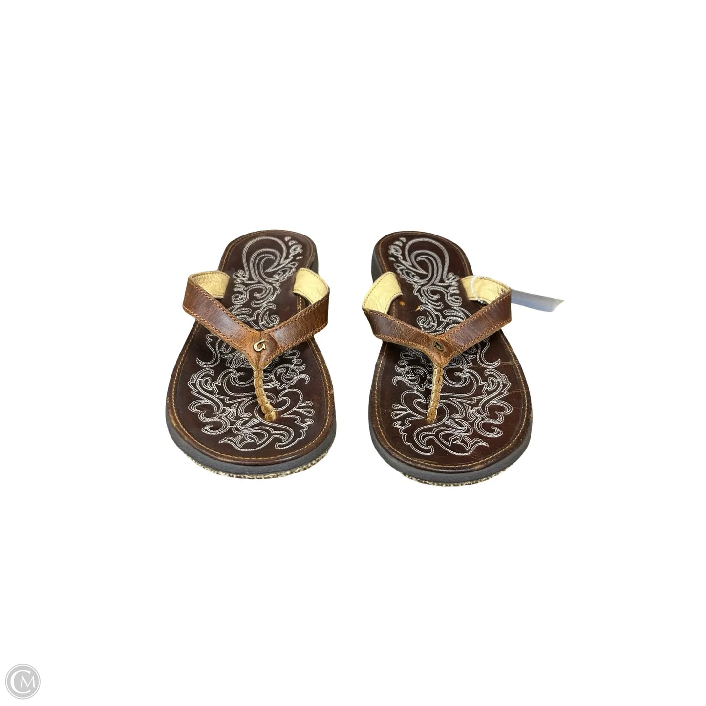 Sandals Flip Flops By Olukai In Brown, Size: 9