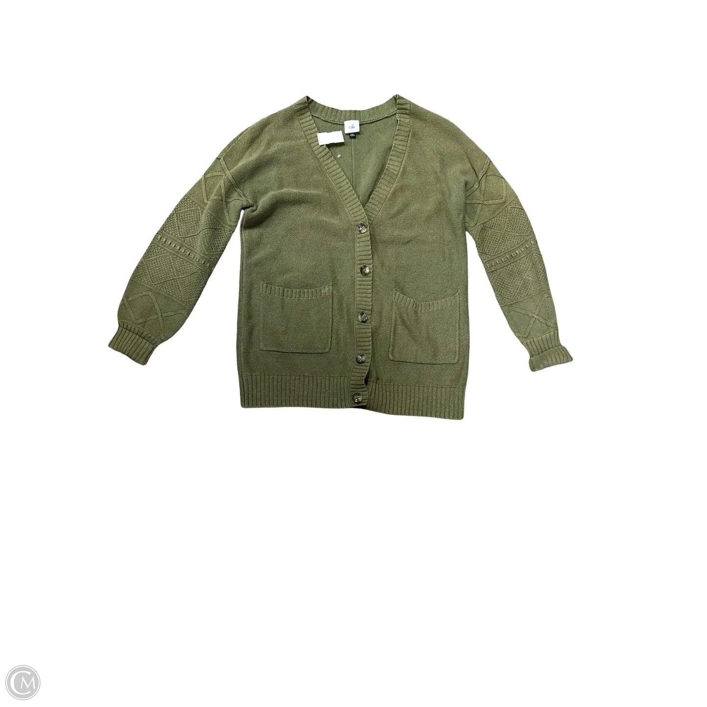 Sweater Cardigan By Cabi In Green, Size: S