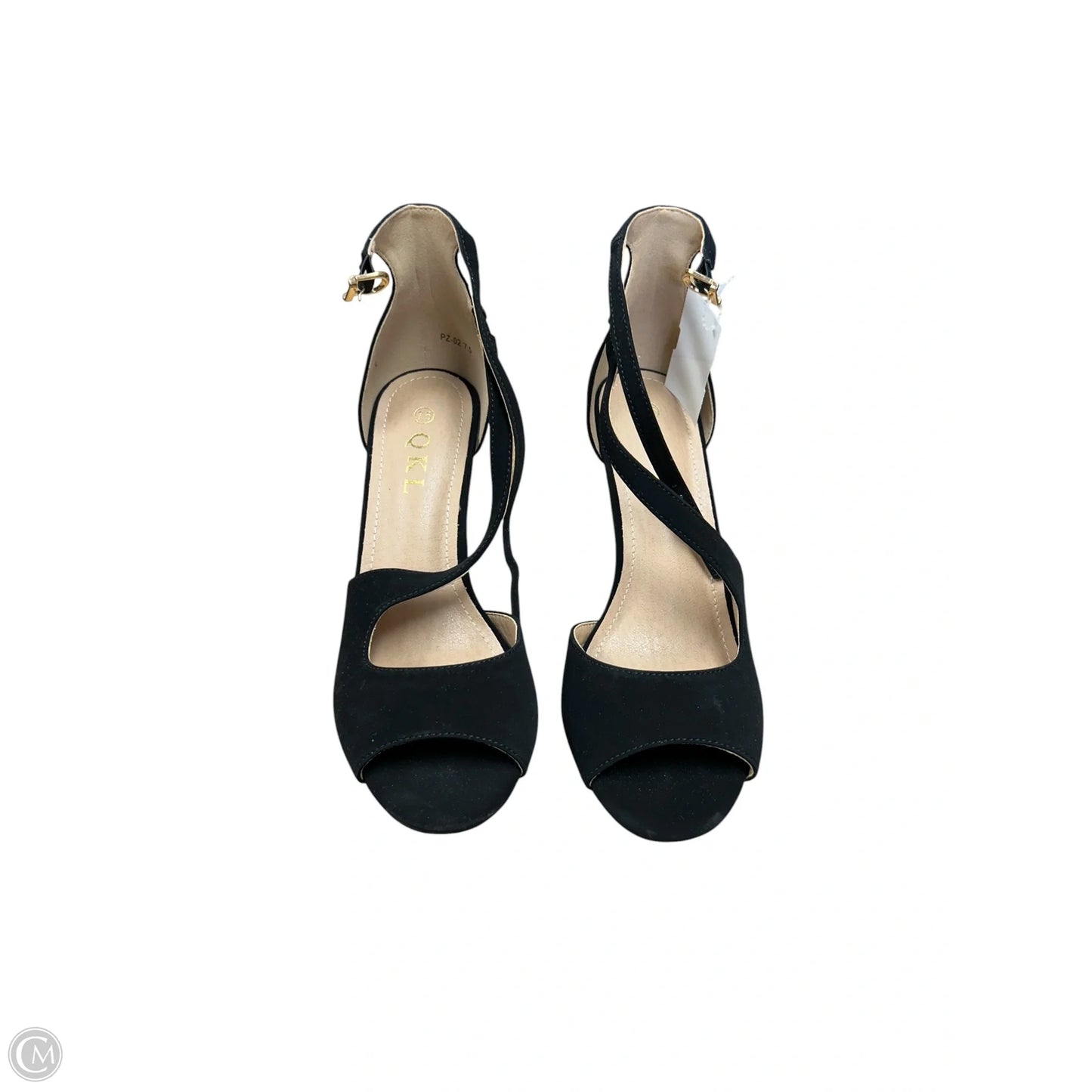 Sandals Heels Stiletto By Clothes Mentor In Black, Size: 7.5