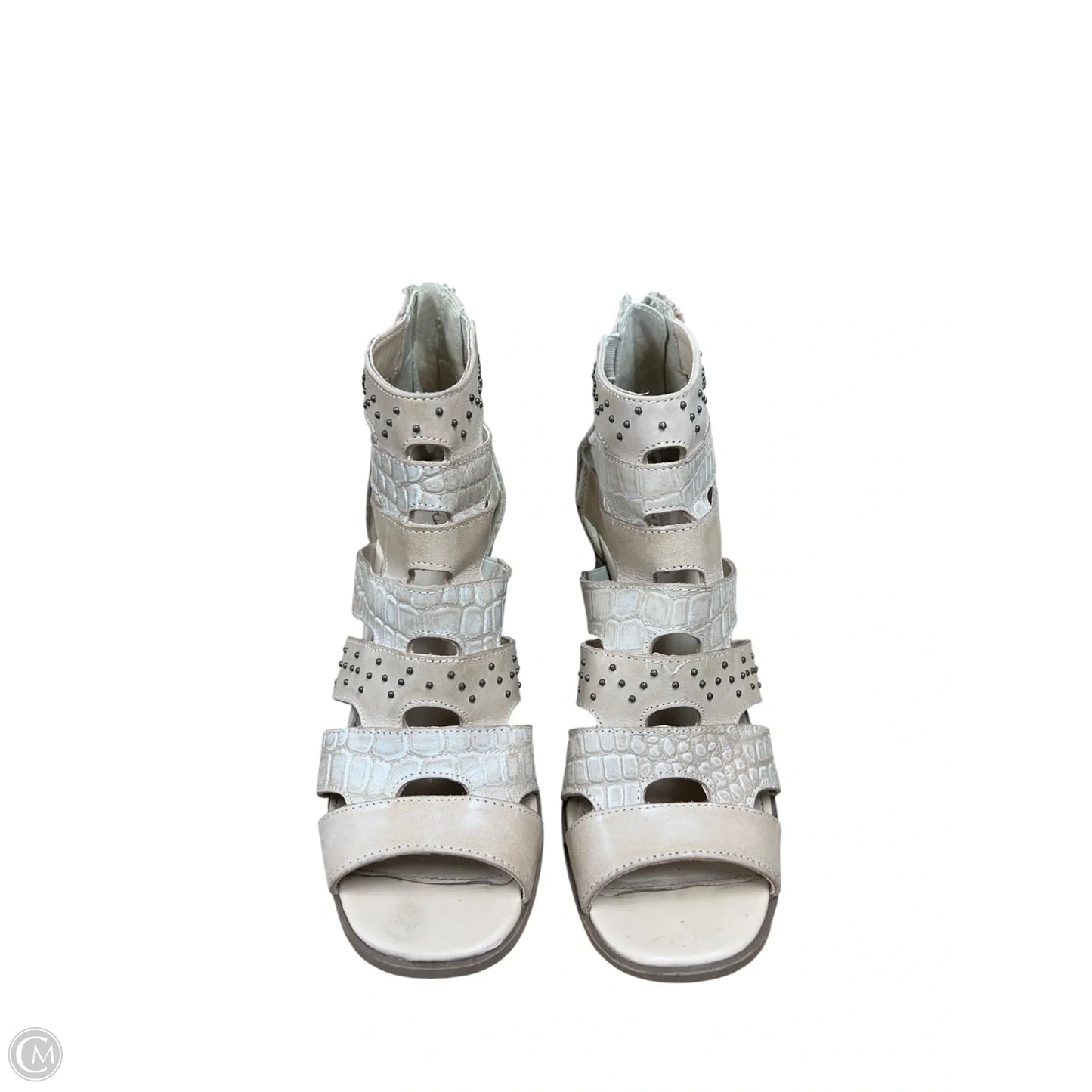 Sandals Heels Block By Gimmicks In Tan, Size: 7