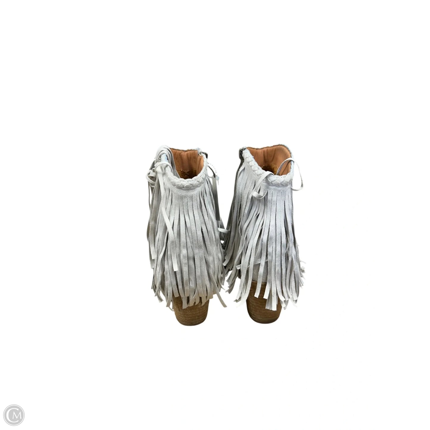 Boots Ankle Heels By Cmc In Ivory, Size: 7.5