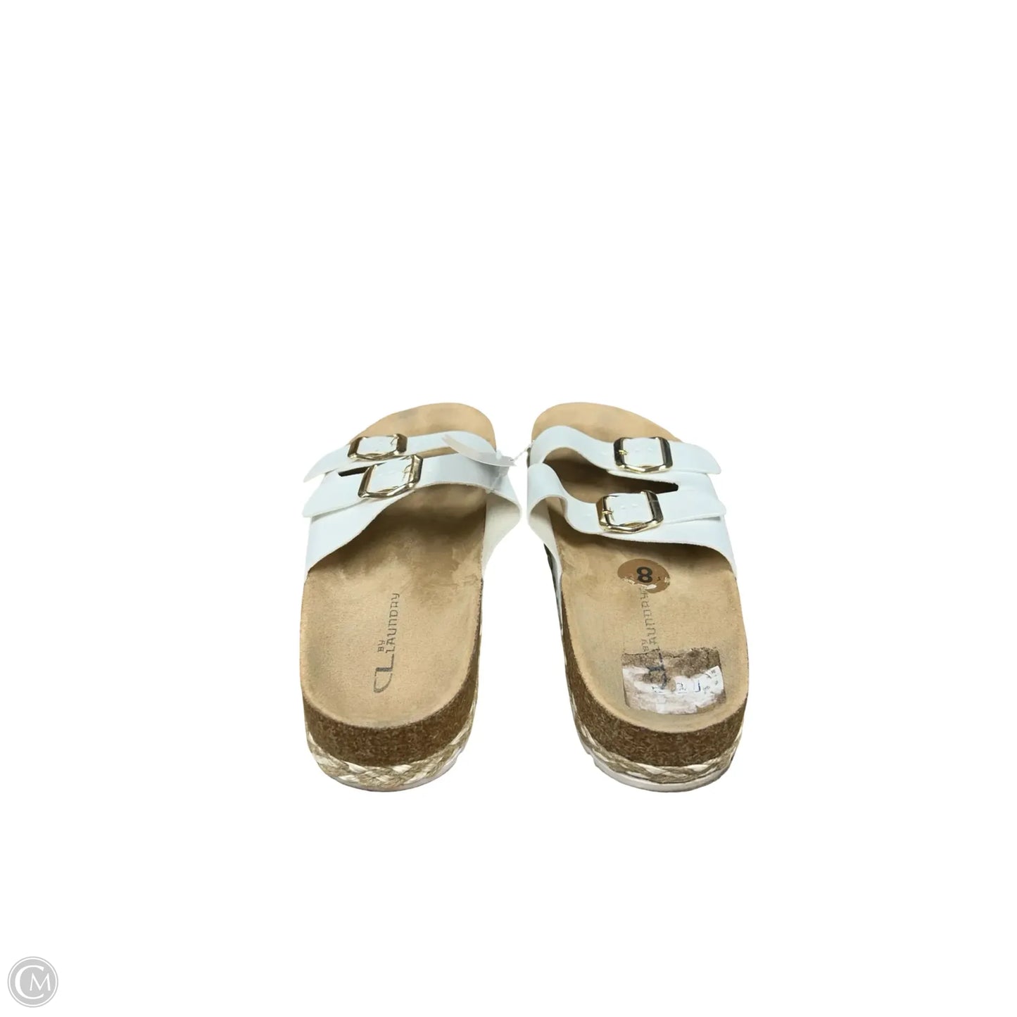 Sandals Heels Block By Clothes Mentor In Brown, Size: 8