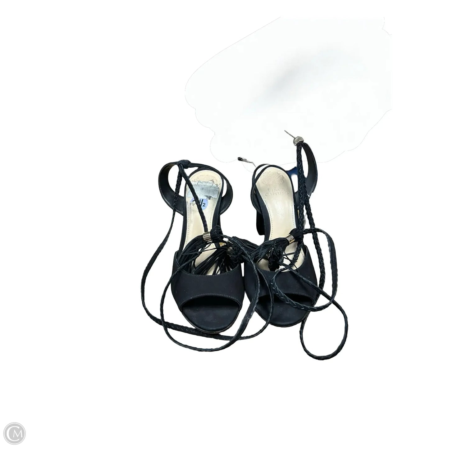 Sandals Heels Block By Vince Camuto In Black, Size: 8.5