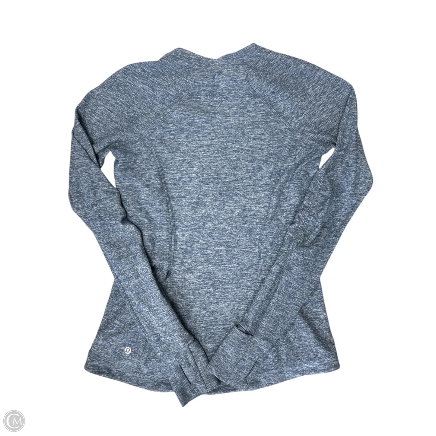 Athletic Top Long Sleeve Crewneck By Lululemon In Blue, Size: 8