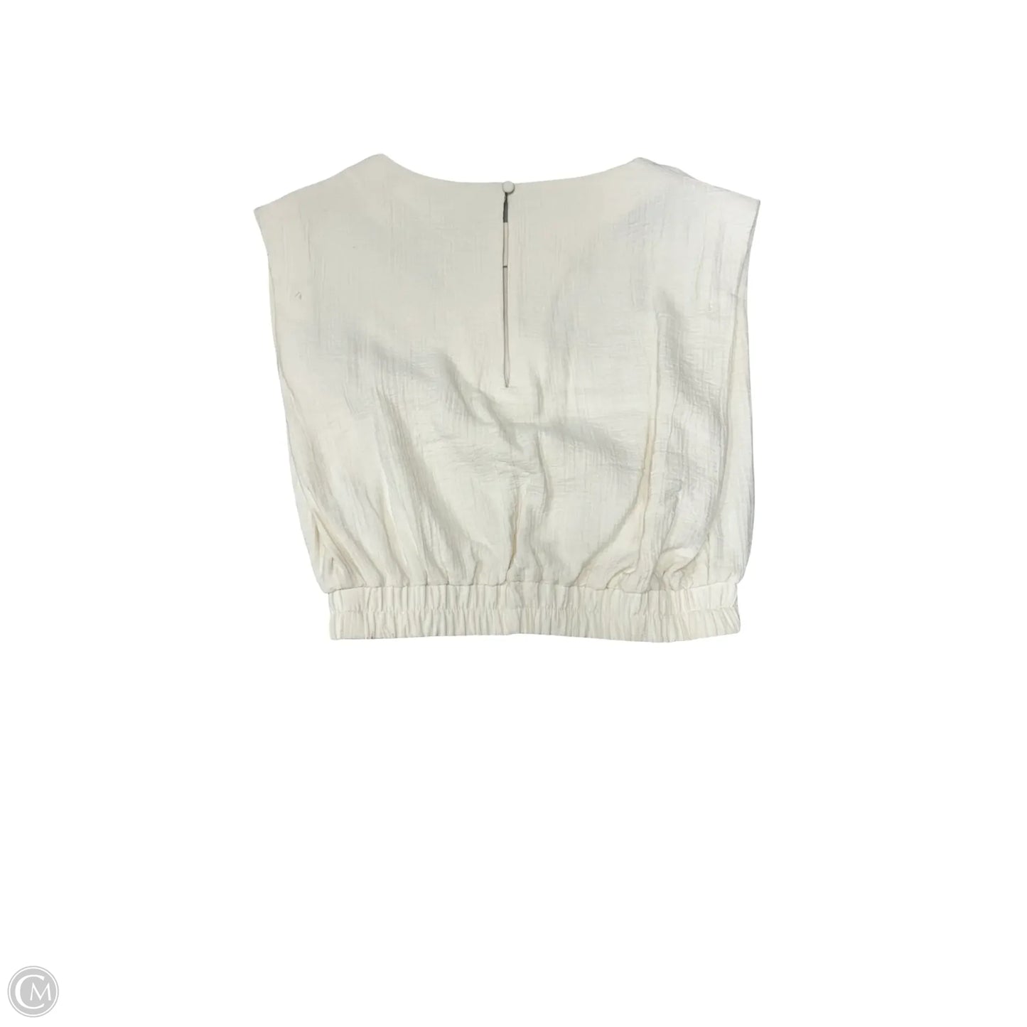 Top Sleeveless By A New Day In Cream, Size: Xs