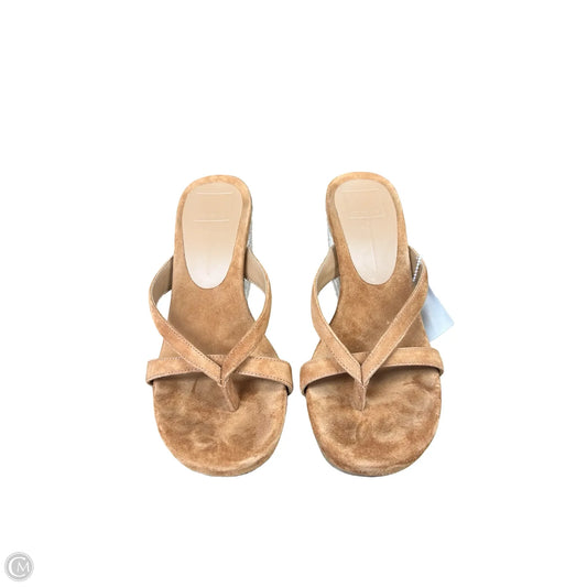 Sandals Heels Wedge By Dolce Vita In Brown, Size: 7.5