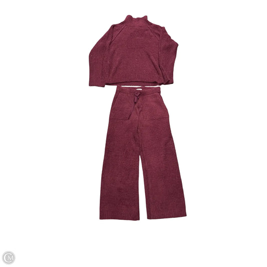 Pants Set 2pc By Cmc In Maroon, Size: Xs