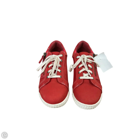 Shoes Sneakers By Clarks In Red, Size: 7