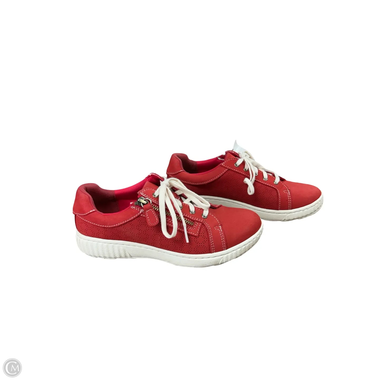 Shoes Sneakers By Clarks In Red, Size: 7