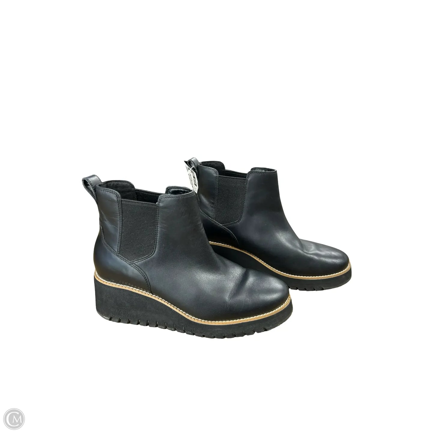 Boots Ankle Heels By Clothes Mentor In Black, Size: 8.5