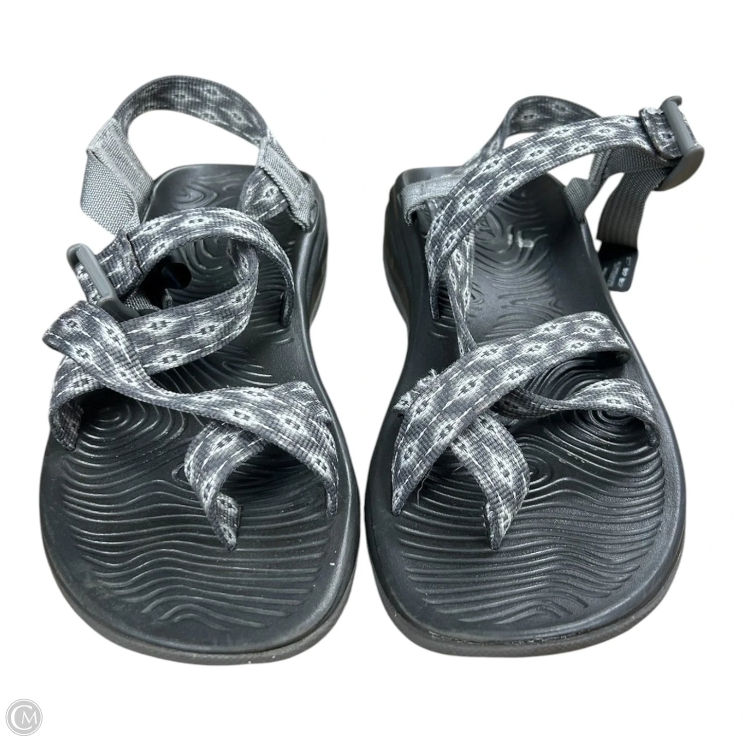 Sandals Flats By Chacos In Grey & White, Size: 8