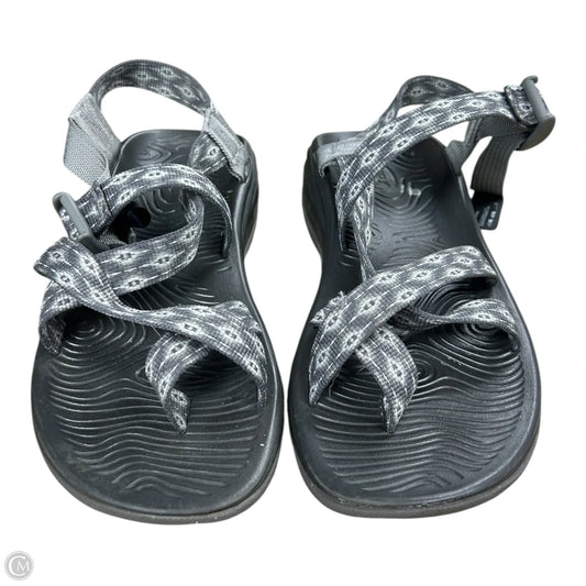 Sandals Flats By Chacos In Grey & White, Size: 8
