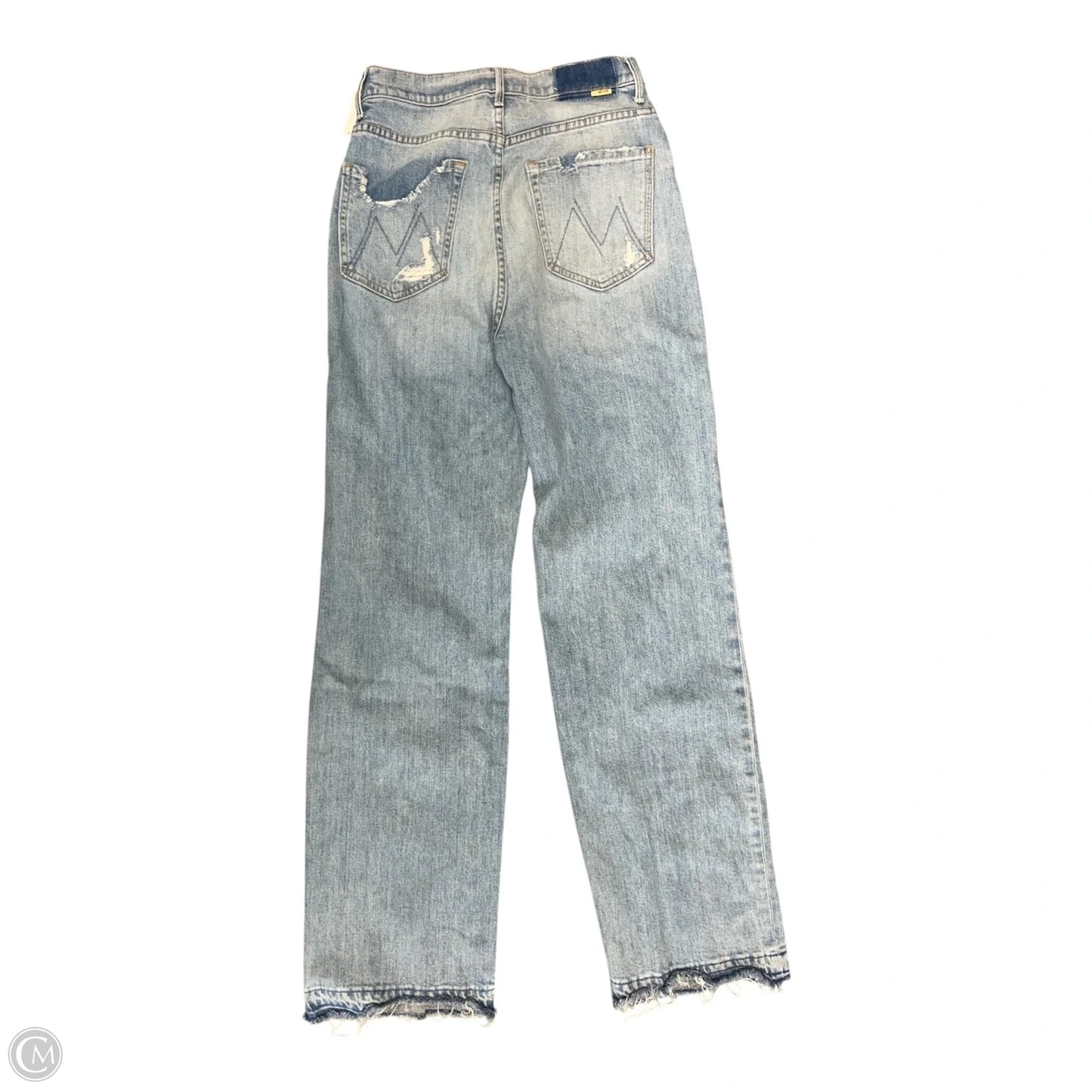 Jeans Straight By Mother In Blue Denim, Size: 6