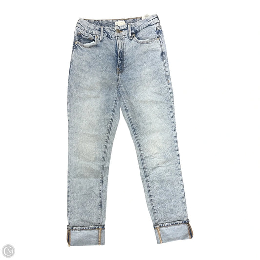 Jeans Straight By Good American In Blue Denim, Size: 4