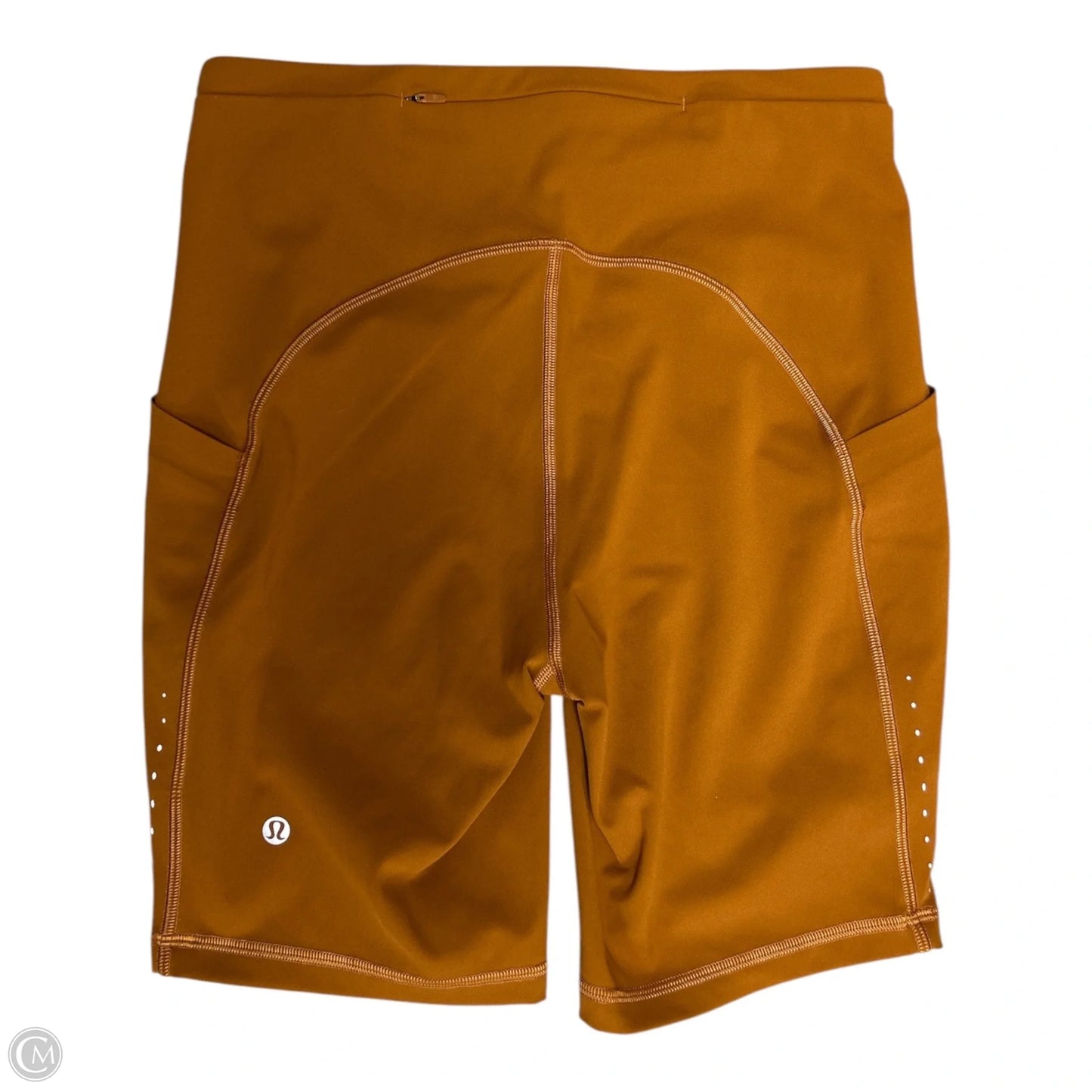 Athletic Shorts By Lululemon In Orange, Size: 8