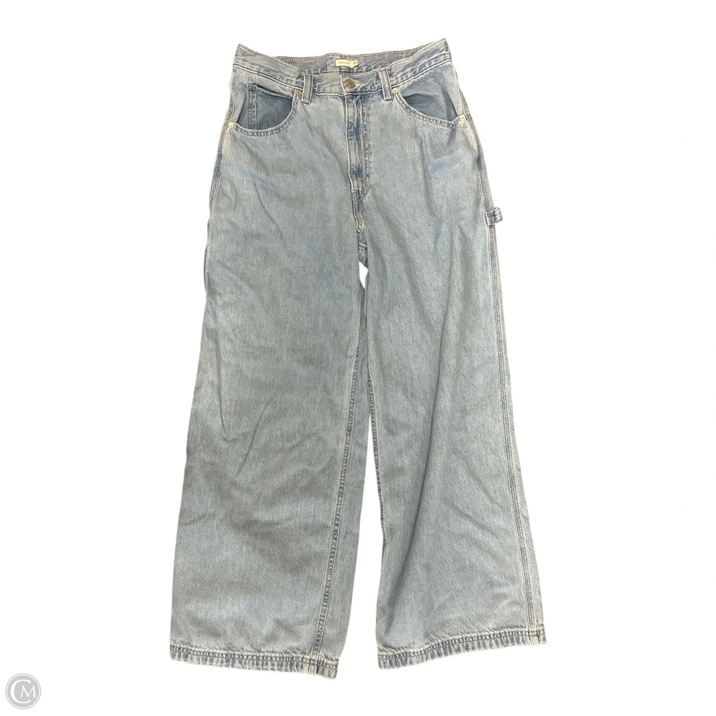 Jeans Wide Leg By Levis In Blue Denim, Size: 10