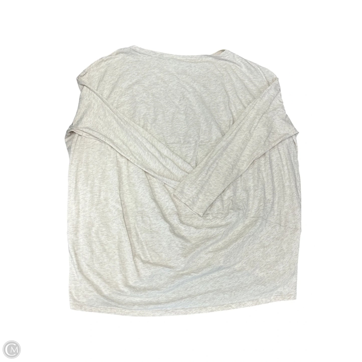 Athletic Top Long Sleeve Crewneck By Lululemon In Tan, Size: 12