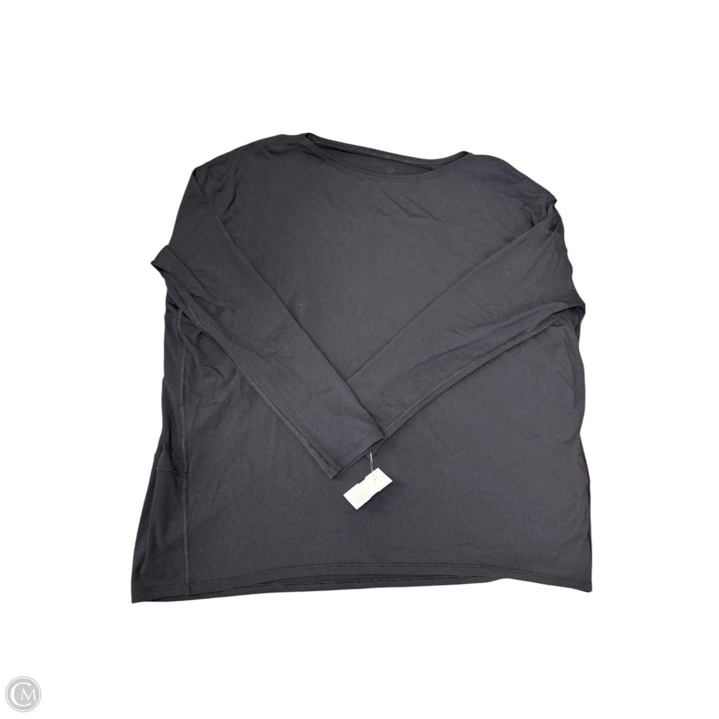 Athletic Top Long Sleeve Crewneck By Lululemon In Black, Size: 12