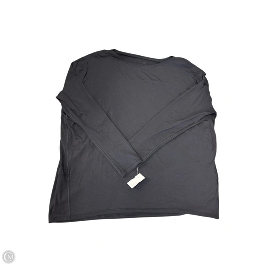 Athletic Top Long Sleeve Crewneck By Lululemon In Black, Size: 12
