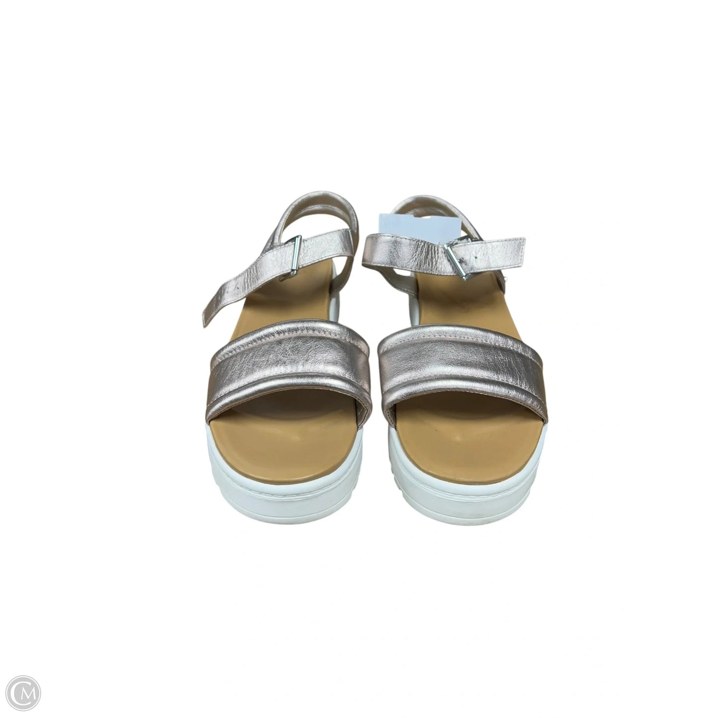 Sandals Designer By Ugg In Gold, Size: 8.5