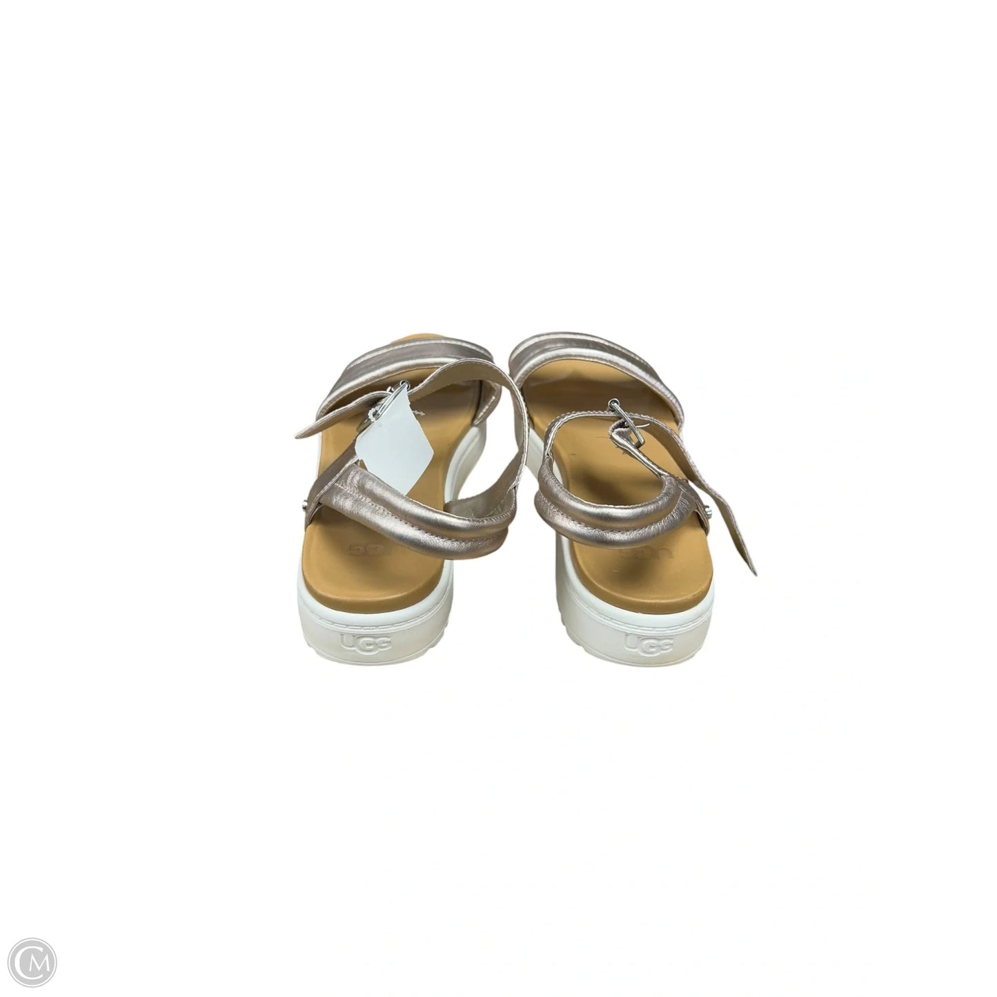 Sandals Designer By Ugg In Gold, Size: 8.5