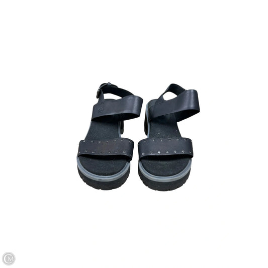 Sandals Heels Block By Timberland In Black, Size: 9