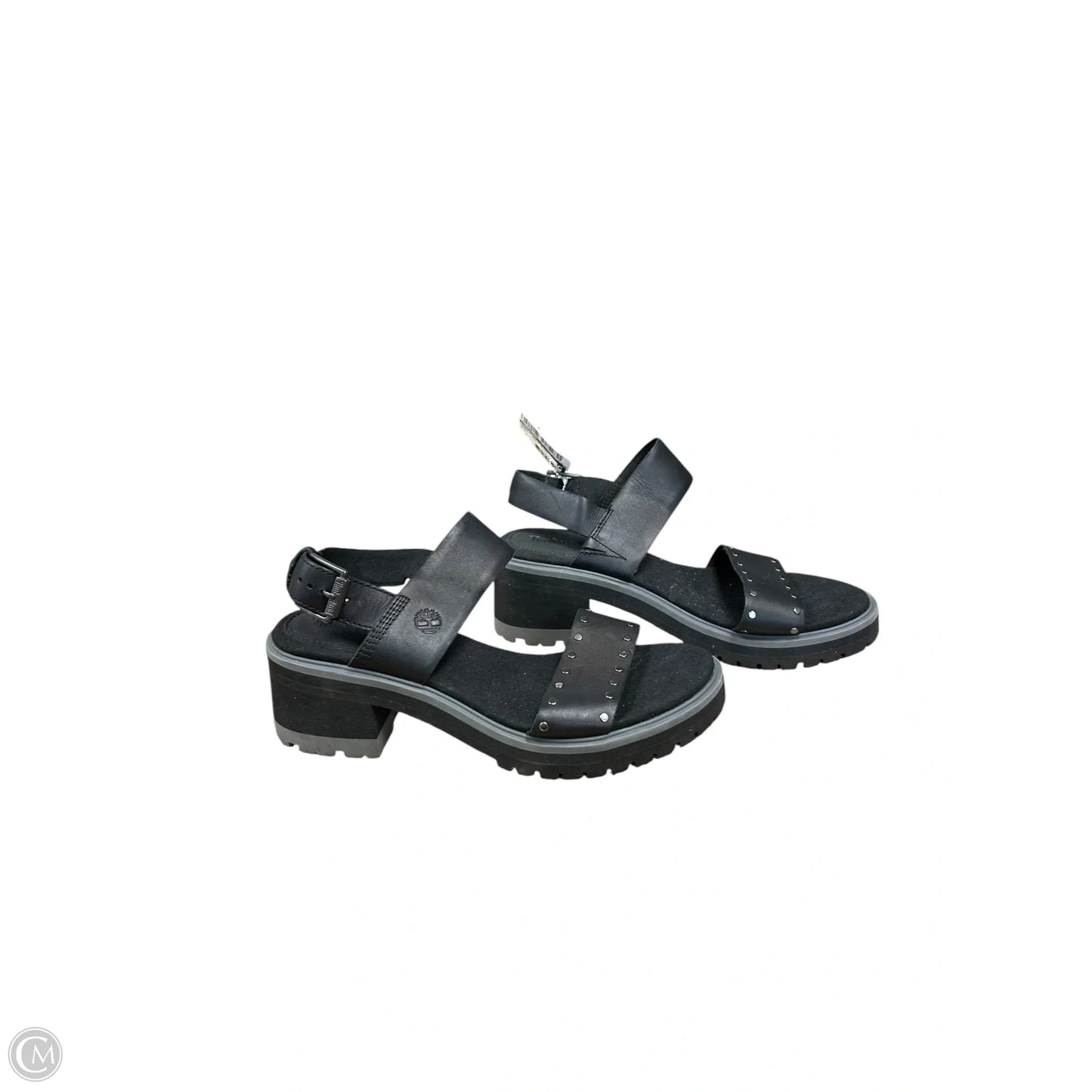 Sandals Heels Block By Timberland In Black, Size: 9